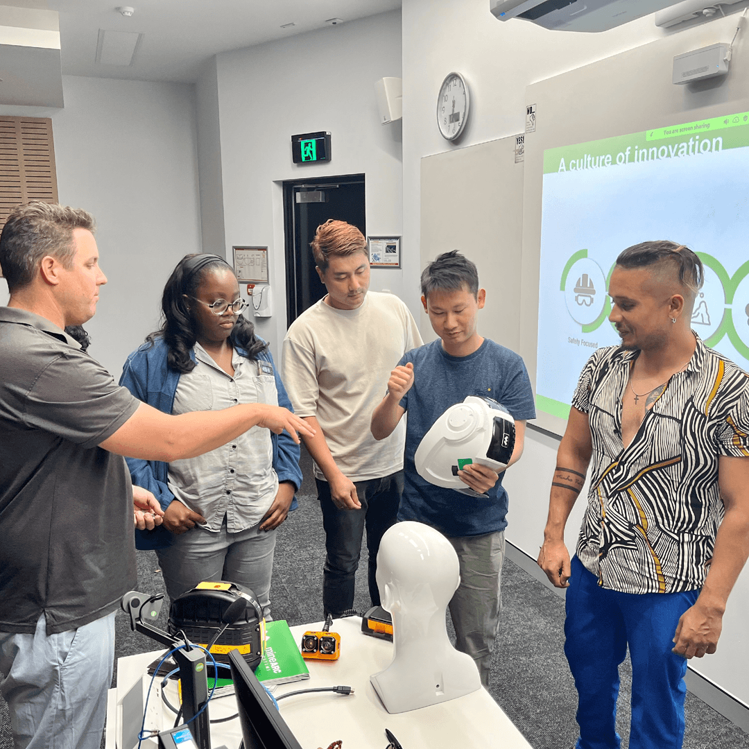 Students taking part in an innovation workshop